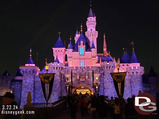 Sleeping Beauty Castle this evening