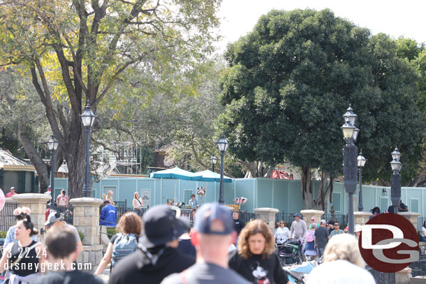 From ground level its hard to see what is going on at the Haunted Mansion project