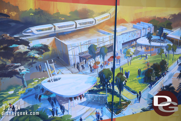 The concept art on the wall does not include the Parkside Market