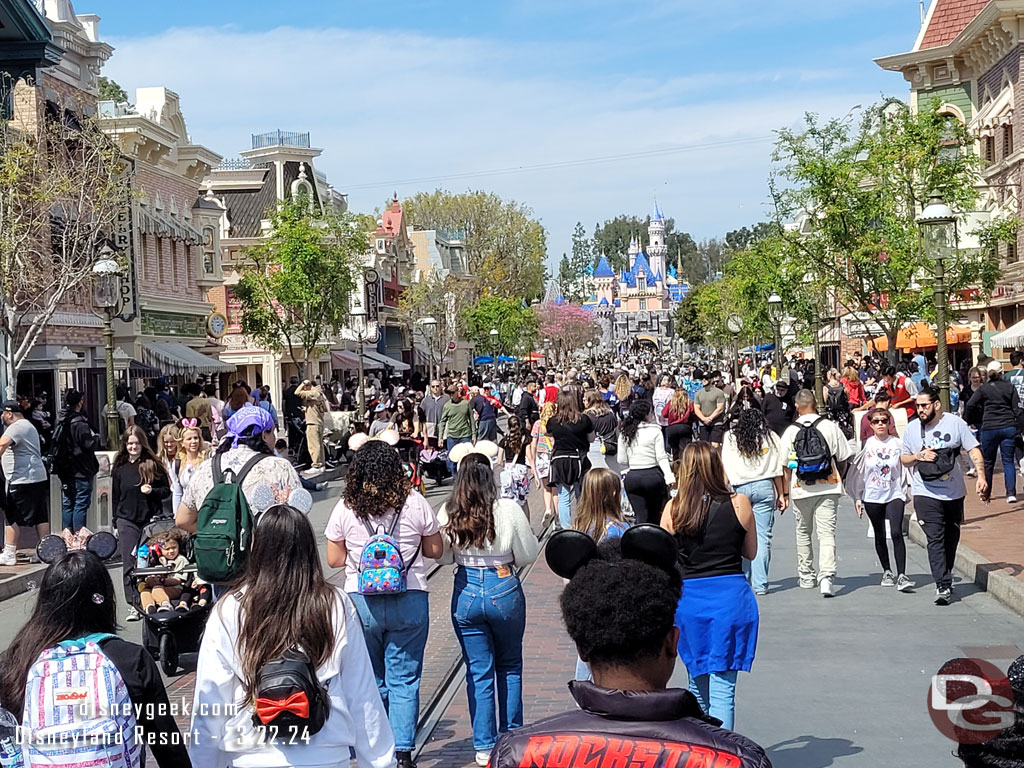 Main Street USA this afternoon