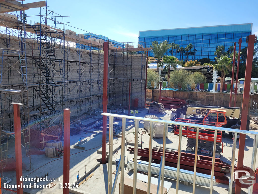 Soon the Monorail views will be disappearing as the building will be up to that height.