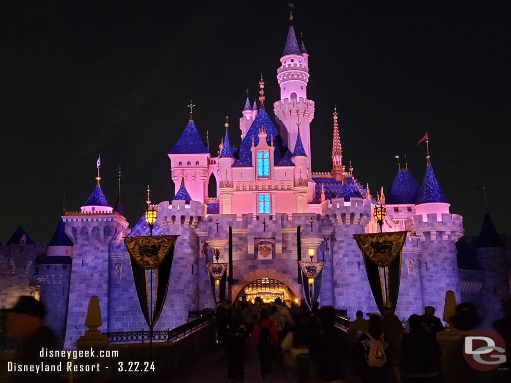 Sleeping Beauty Castle this evening