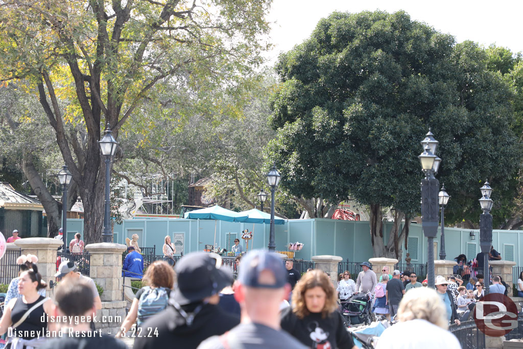 From ground level its hard to see what is going on at the Haunted Mansion project