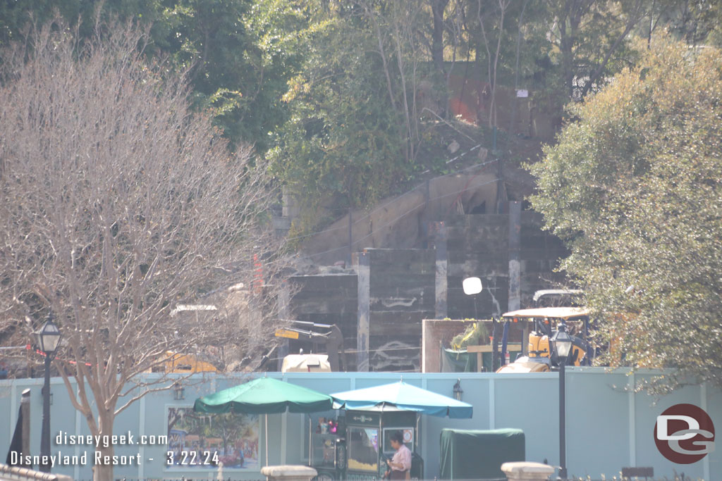 A look at the Haunted Mansion project as we cruise by.