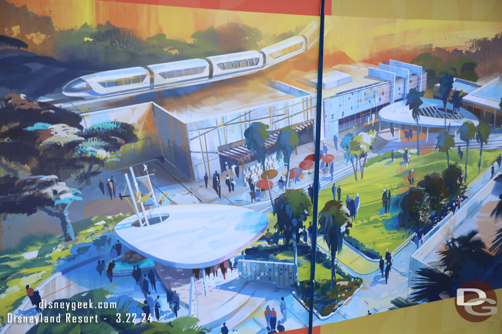 The concept art on the wall does not include the Parkside Market