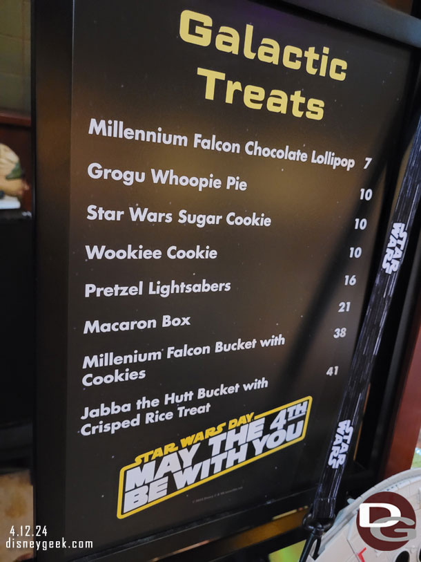 Nearby you can purchase Galactic Treats