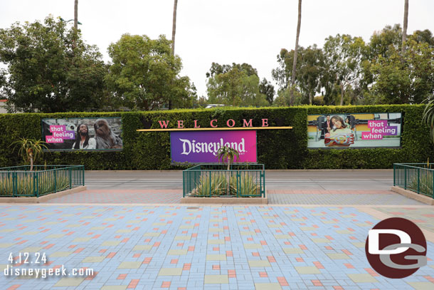 Tram stop billboards are still the old ad campaign.. assuming Pixar Fest is coming soon.