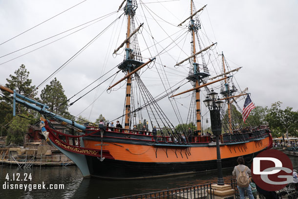 The Sailing Ship Columbia passing by