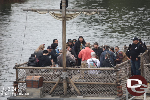 The Bootstrappers were performing aboard a raft