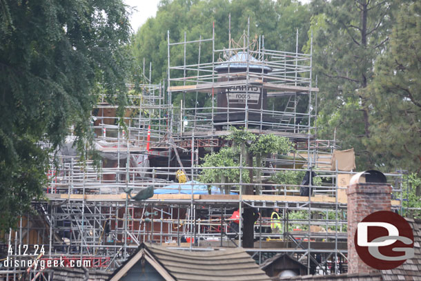 Next up a look at Tiana's Bayou Adventure from the Mark Twain top deck.