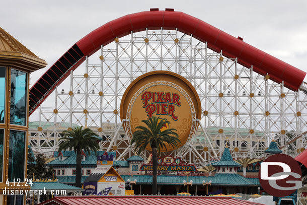 The Incredicoaster is closed for renovation. Earlier in the week they removed the top of the loop and have reattached it already.