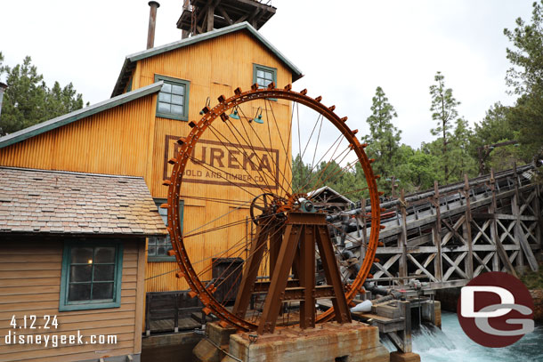 The water wheel was not in operation today.