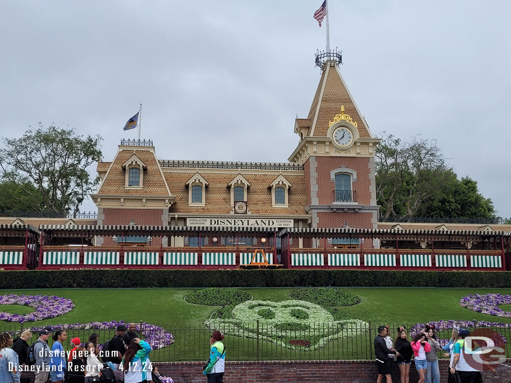 12:39pm - Arriving at Disneyland. Mickey has returned since my last visit.