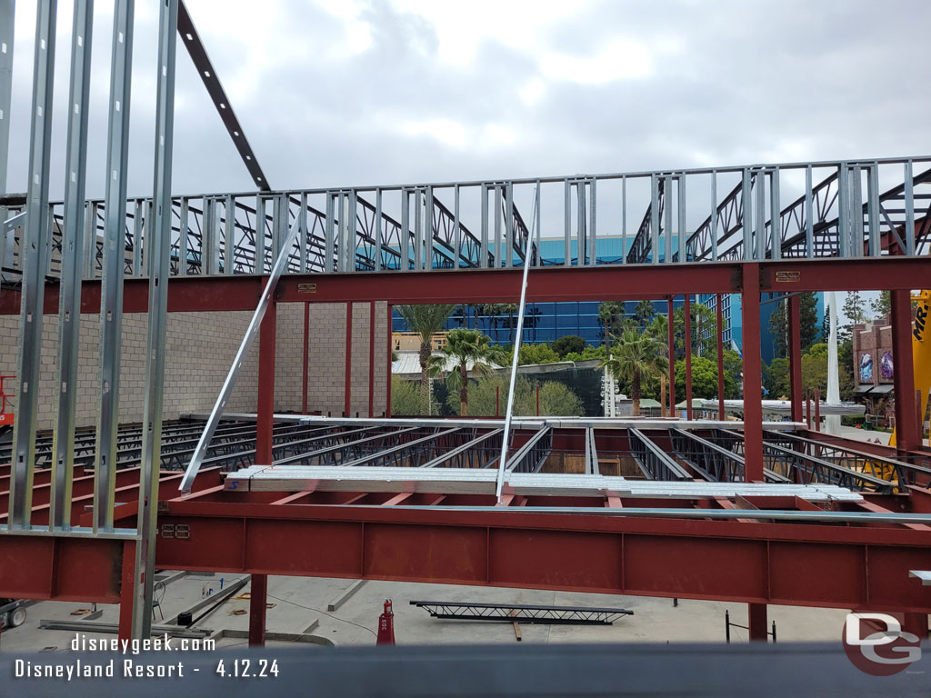 The Parkside Market roof and framing are taking shape