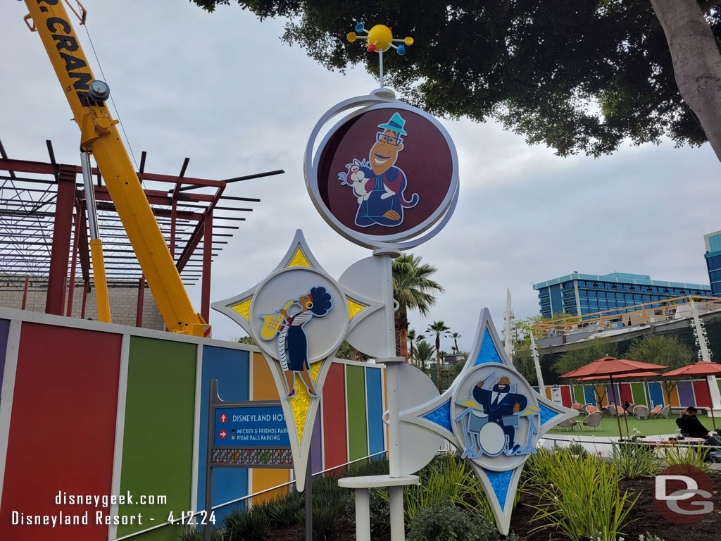 Pixar Fest decorations are up in Downtown Disney.  The sign on the left is noteworthy..