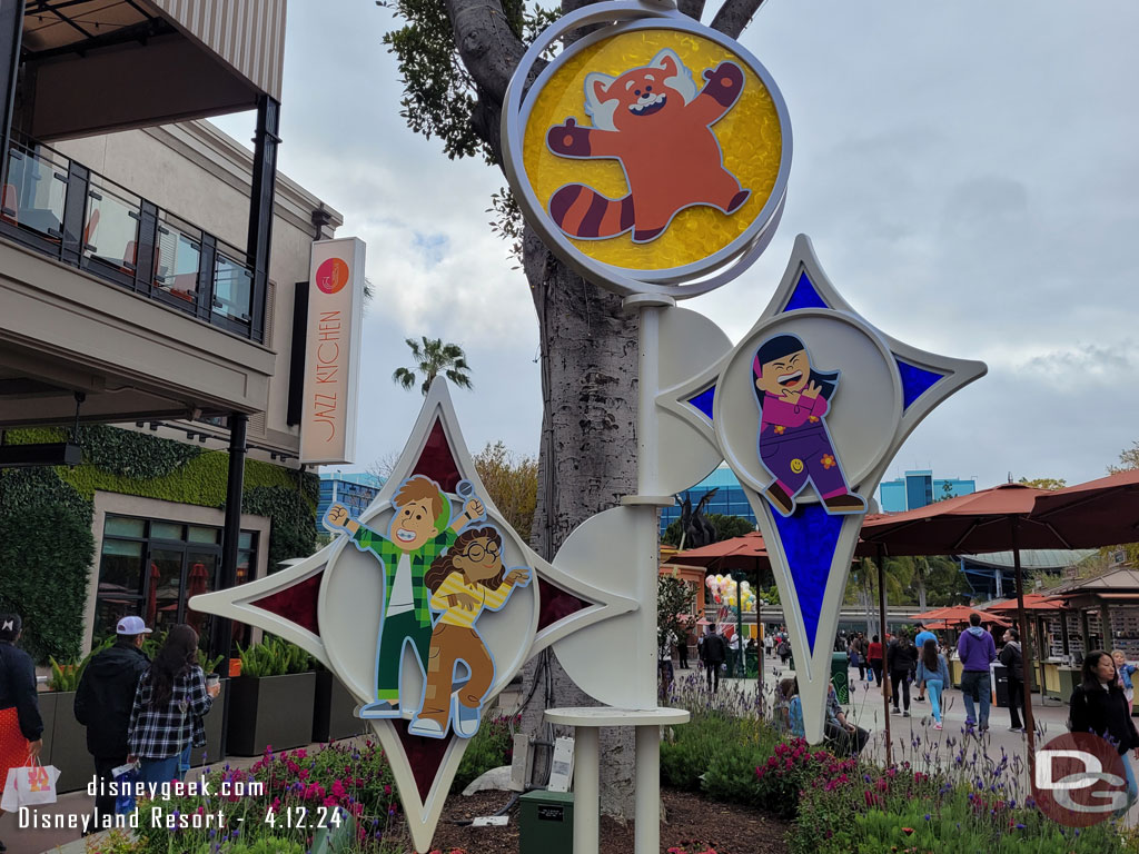 More Pixar Fest decorations in Downtown Disney