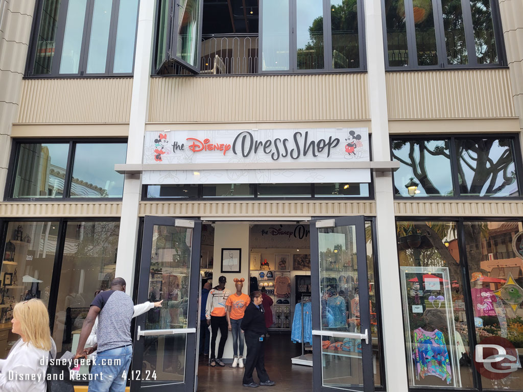 The Disney Dress Shop has moved into the WonderGround Gallery space