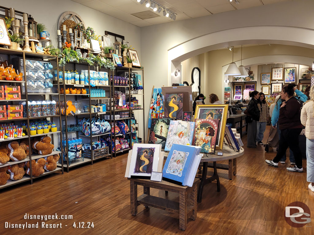 Some art from the WonderGround Gallery is now in the Disney Home store