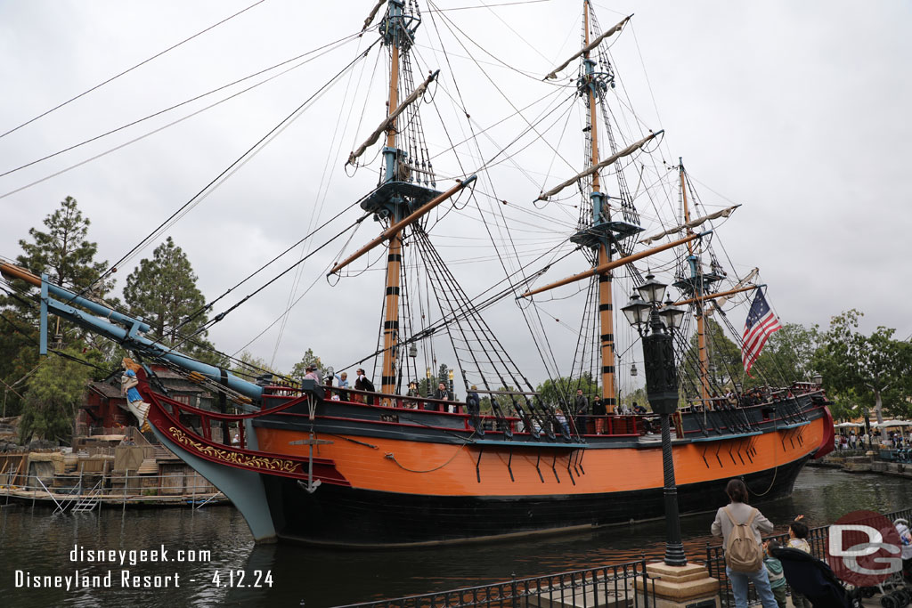 The Sailing Ship Columbia passing by