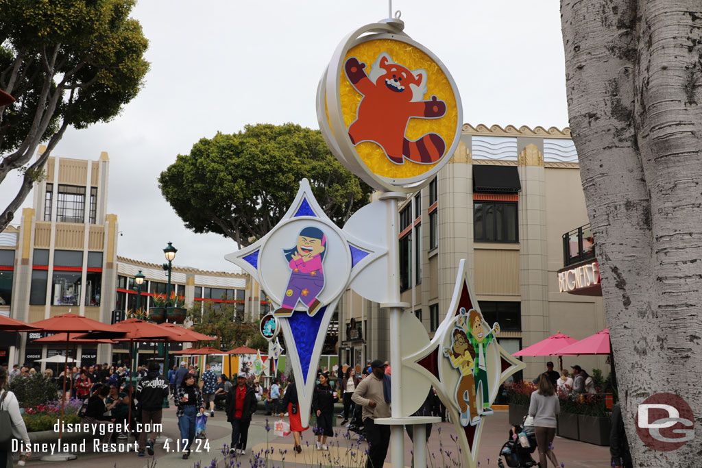 More Pixar Fest decorations in Downtown Disney