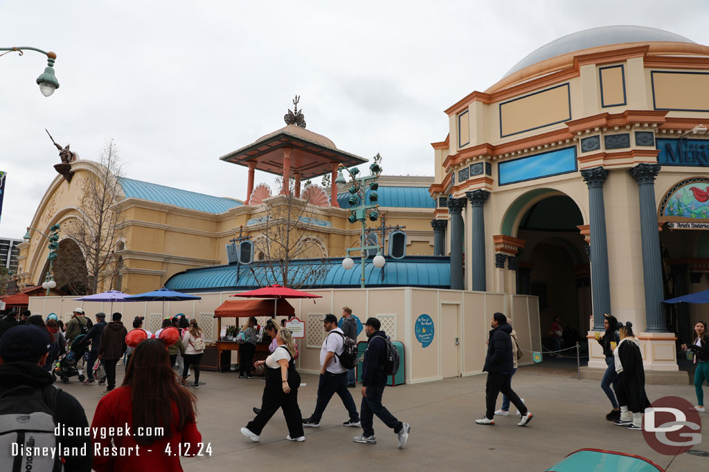 Work continues on the Little Mermaid queue project