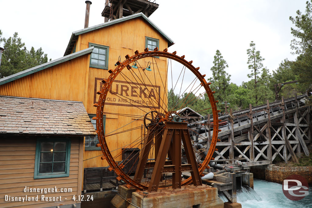 The water wheel was not in operation today.