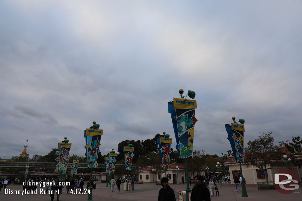 The Esplanade has also received its Pixar Fest banners