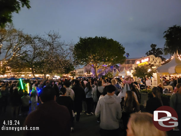 9:50pm - Arrived on  Main Street USA