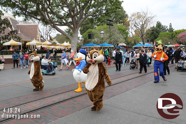 Chip, Dale, Donald Duck and Goofy