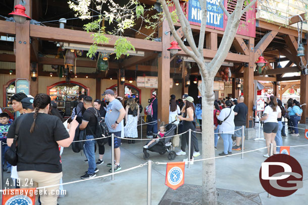 The queues are routinely long, seems like a good number of guests still do not want to mobile order.