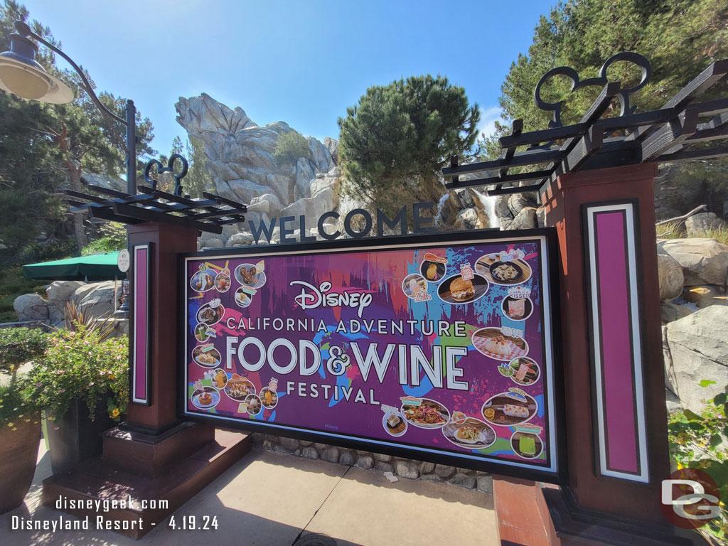 This is the final weekend for the 2024 Food and Wine Festival.