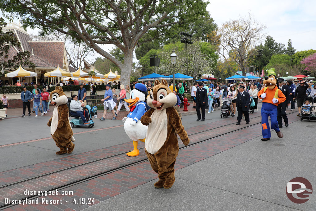 Chip, Dale, Donald Duck and Goofy