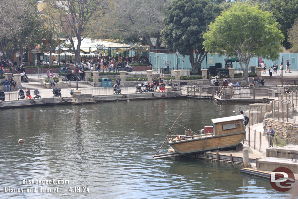 The work in the Rivers of America has wrapped up, just over a month to go until Fantasmic returns