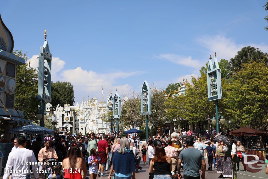 A lot of people in the small world mall this afternoon.