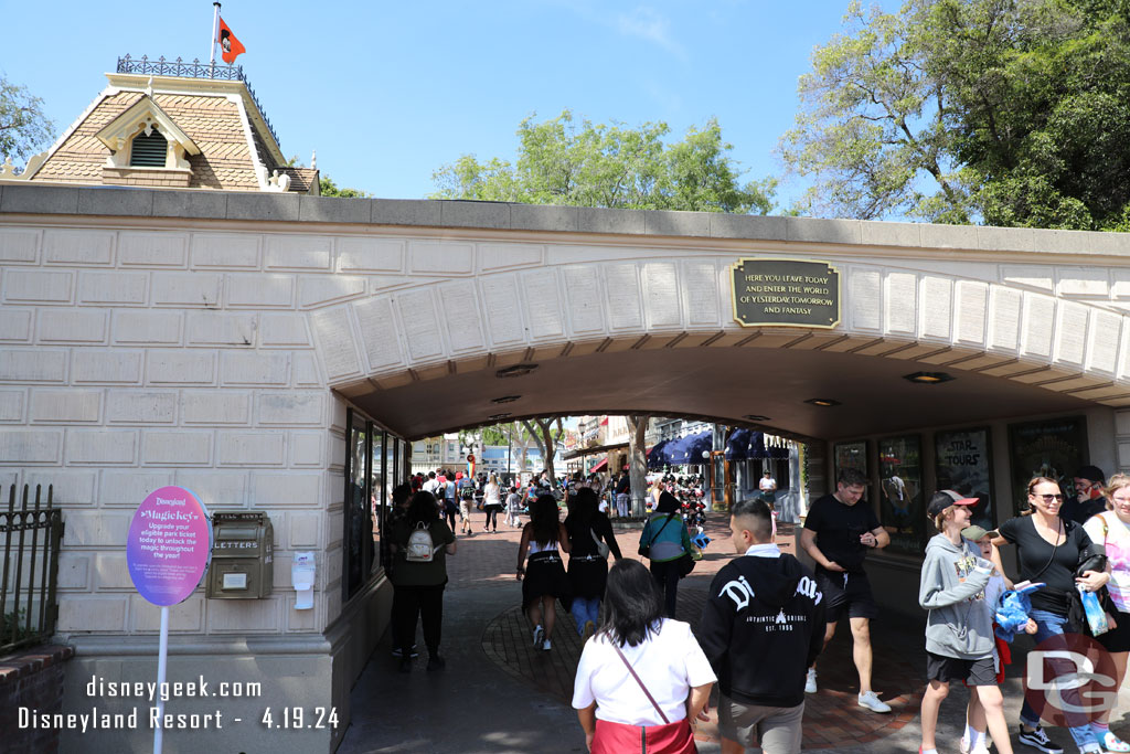 Signs still up trying to sell Magic Key Passes