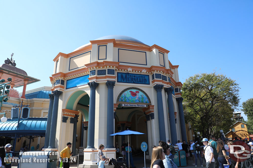 Walls are down from near the Little Mermaid