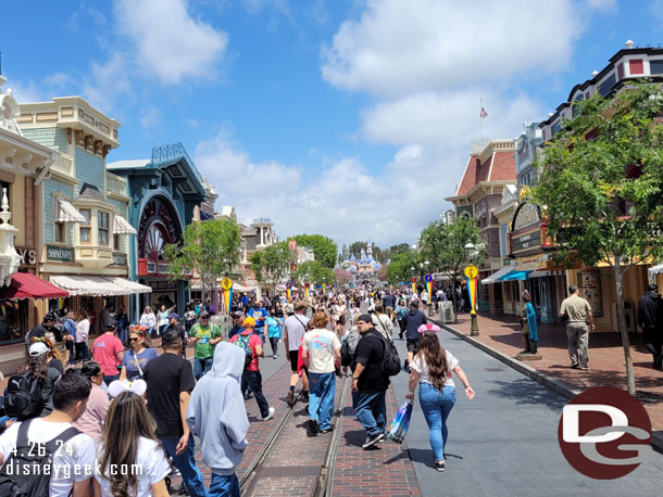 Main Street USA this afternoon