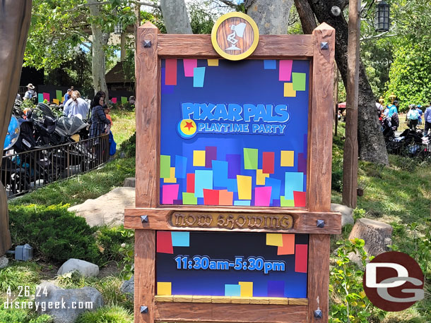 Pixar Pals Playtime Party takes place in the Fantasyland Theatre