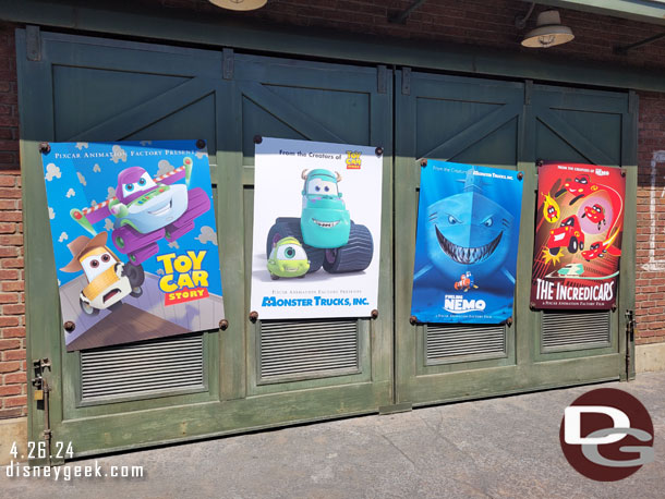 Pixar Fest posters are back in Cars Land