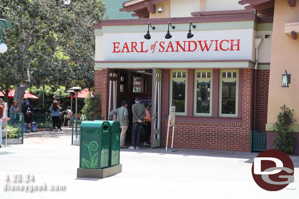 Earl of Sandwich is still open, no indication of a closing date yet but it should be soon.