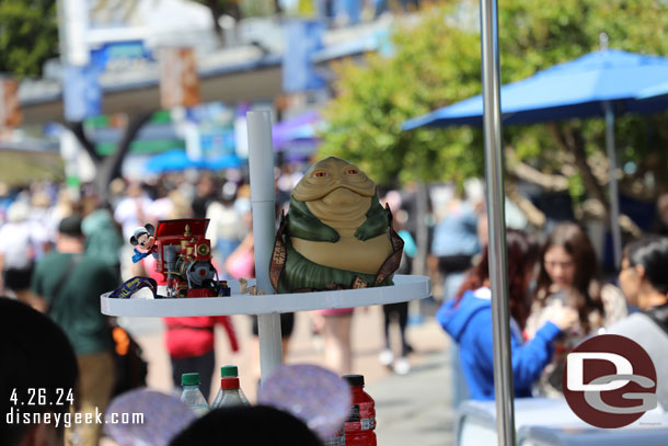 No Millennium Falcon buckets today. Instead the train was available in Tomorrowland.