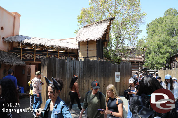 In Adventureland the walls are still up between the restrooms