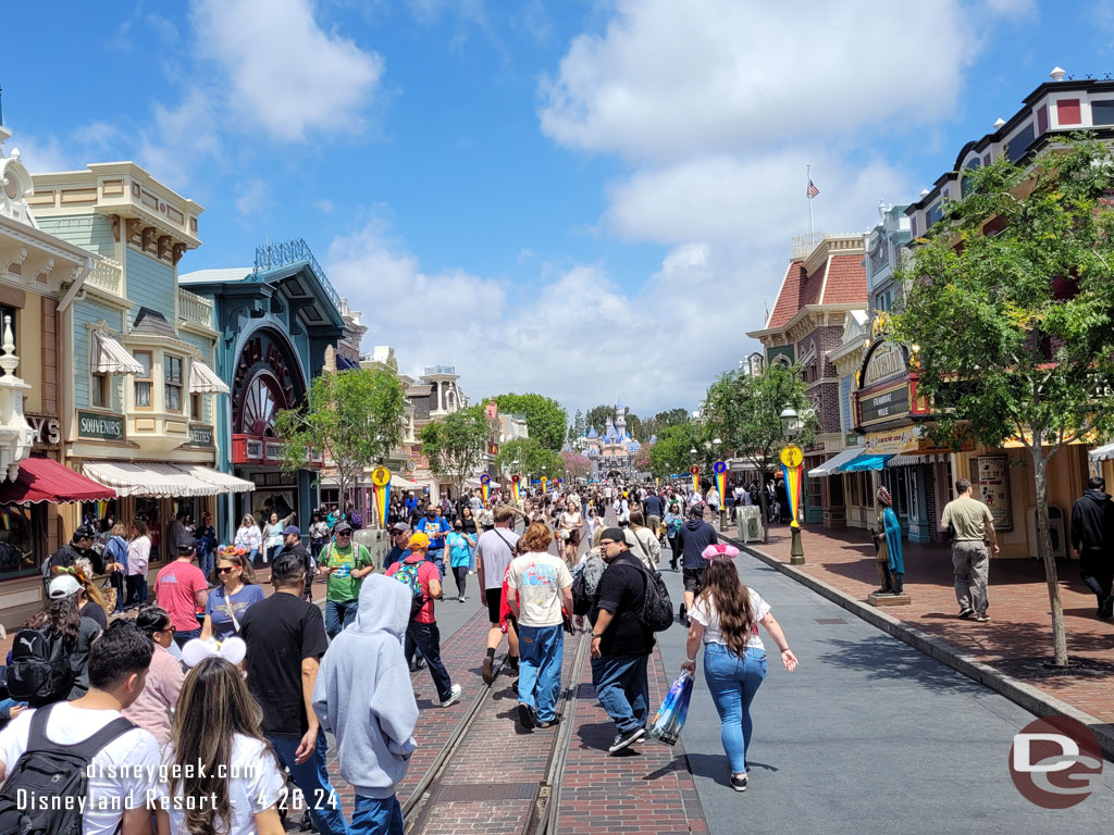 Main Street USA this afternoon