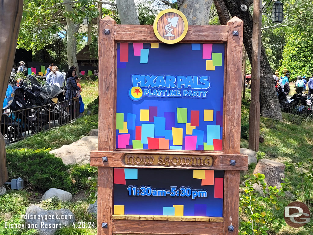 Pixar Pals Playtime Party takes place in the Fantasyland Theatre