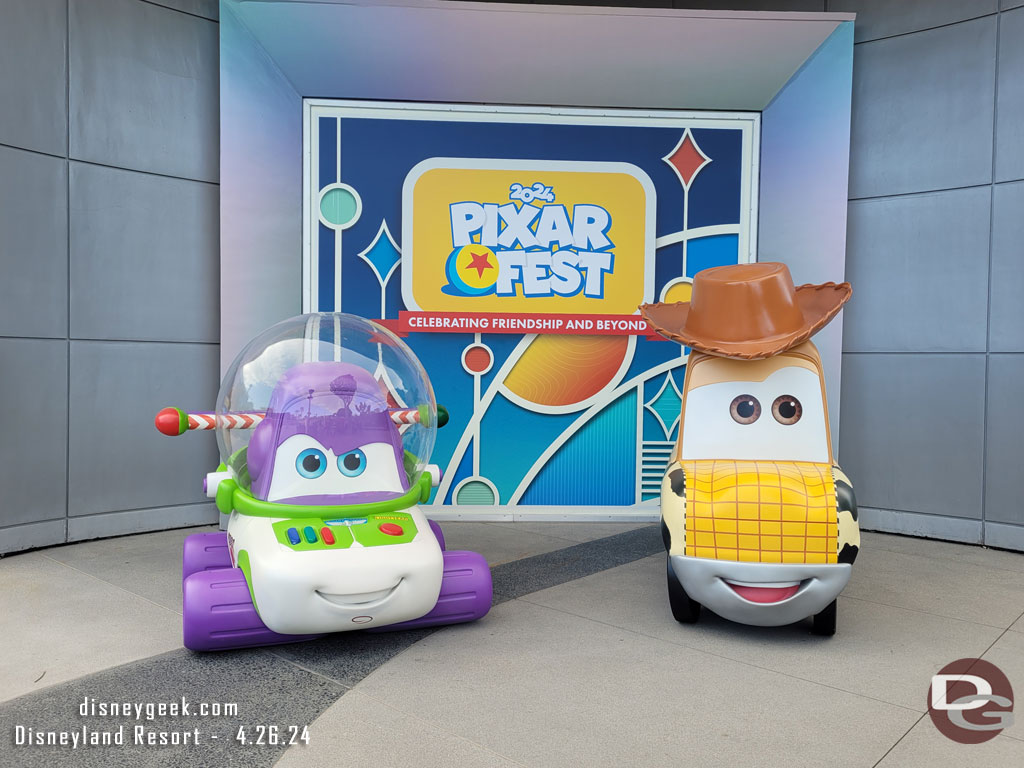 Pixar Fest photo op at the Former ESPN Building.