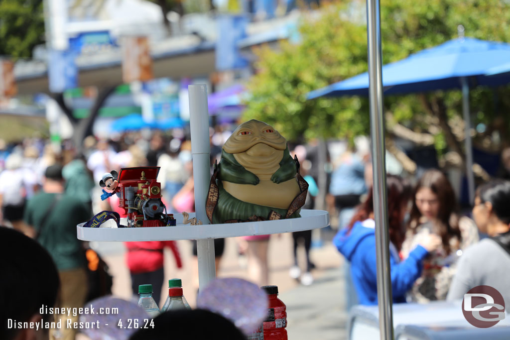 No Millennium Falcon buckets today. Instead the train was available in Tomorrowland.