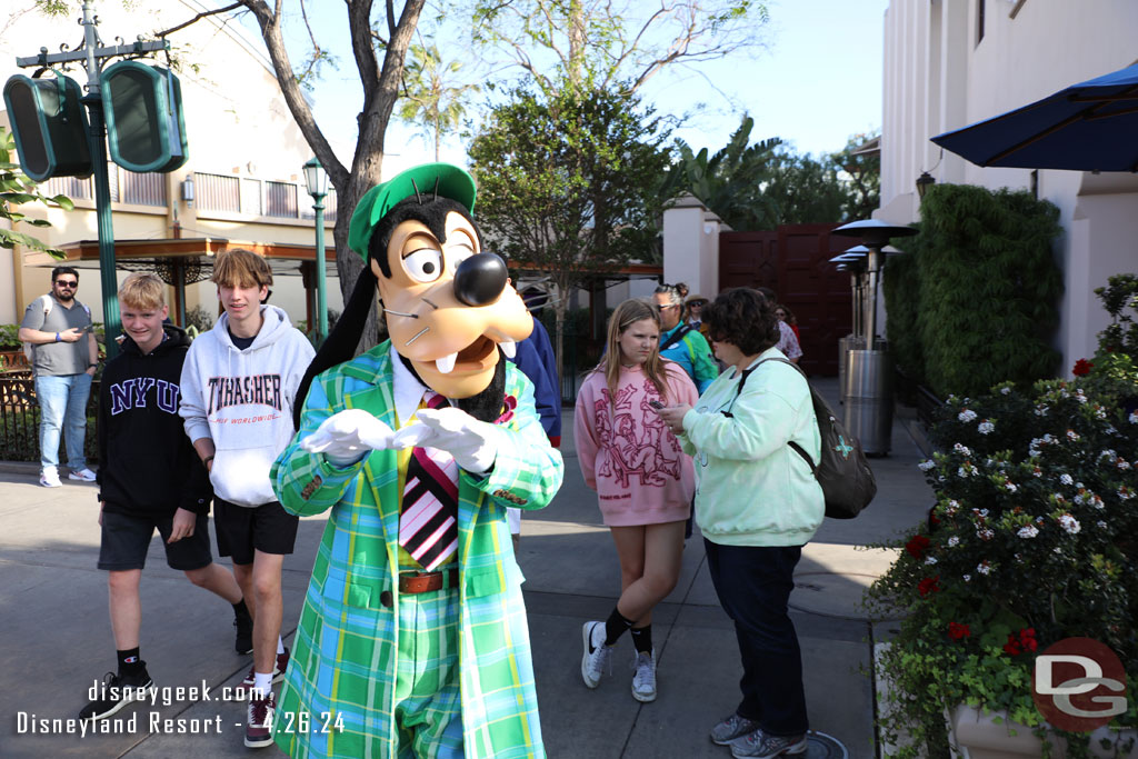 Crossed paths with Goofy