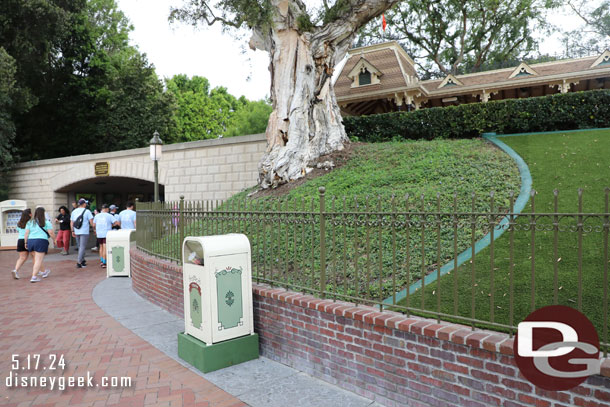 There are still a number of lamp posts missing throughout the park.