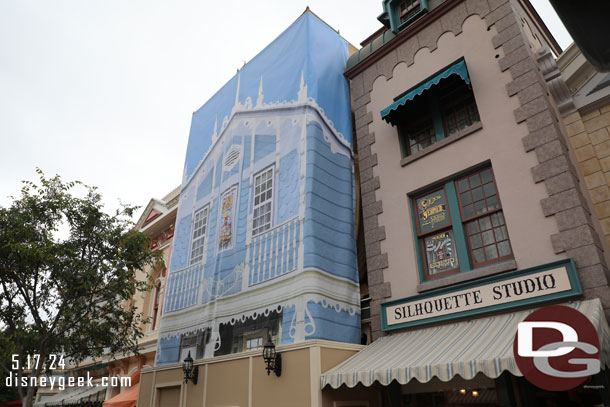 More renovation work further along Main Street USA