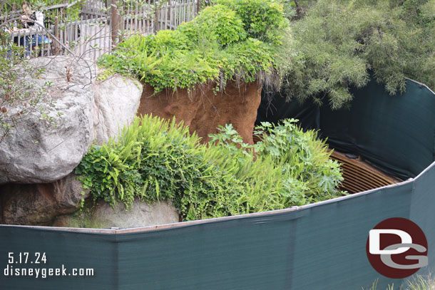 A look at Tiana's Bayou Adventure from the Mark Twain as we steamed by.